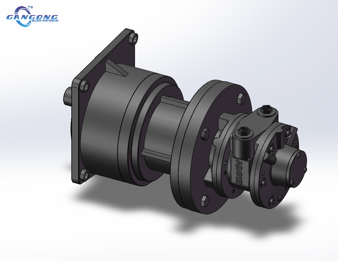 G6AMF-30J气动减速机选型资料-图纸